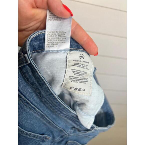 AG Adriano Goldschmied Blue Denim The Legging Ankle Skinny Fit Jeans 29 R - Picture 14 of 16